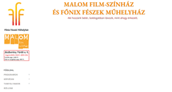 Desktop Screenshot of malomszinhaz.hu
